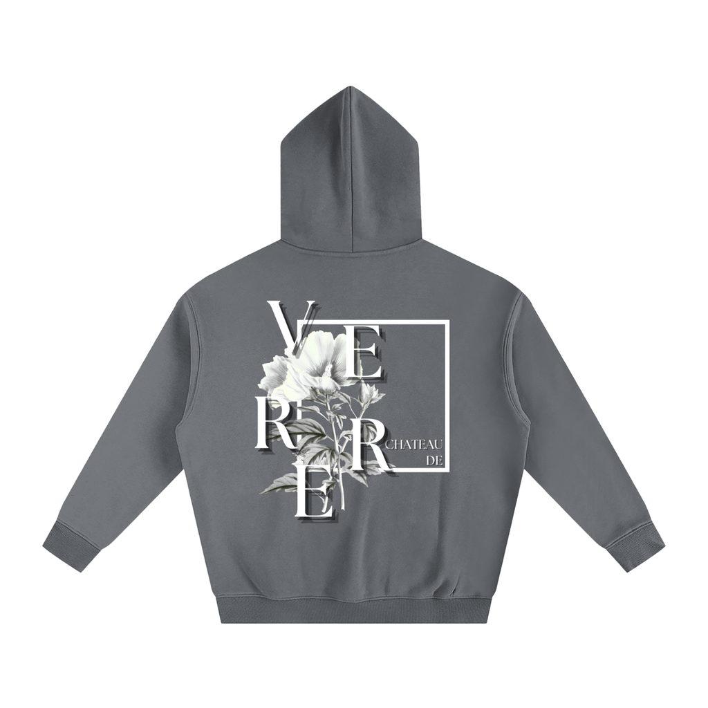 Flower Oversized Fleeced Hoodie