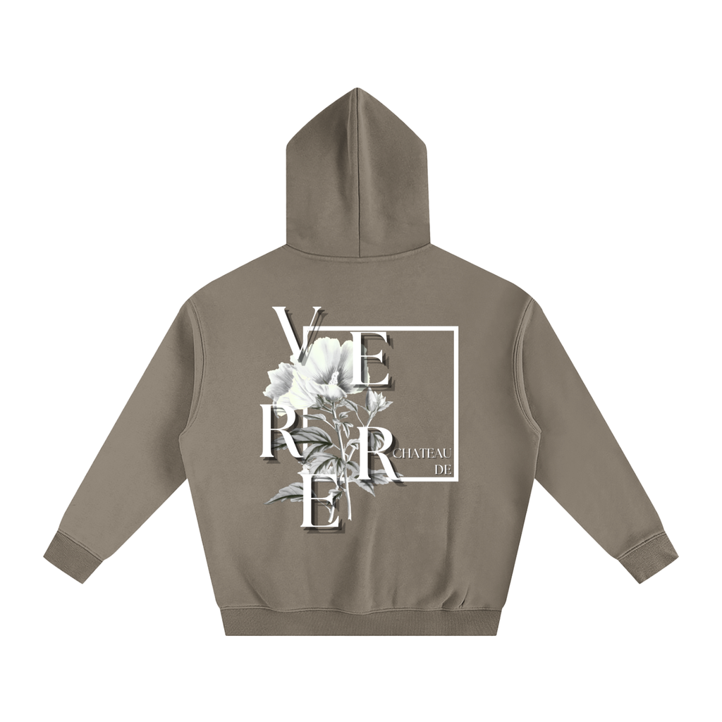 Flower Oversized Fleeced Hoodie