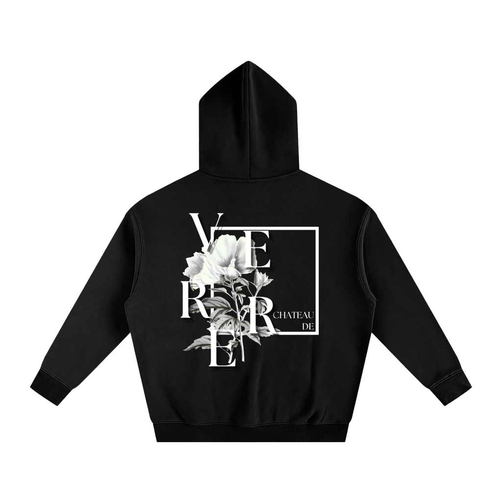 Flower Oversized Fleeced Hoodie